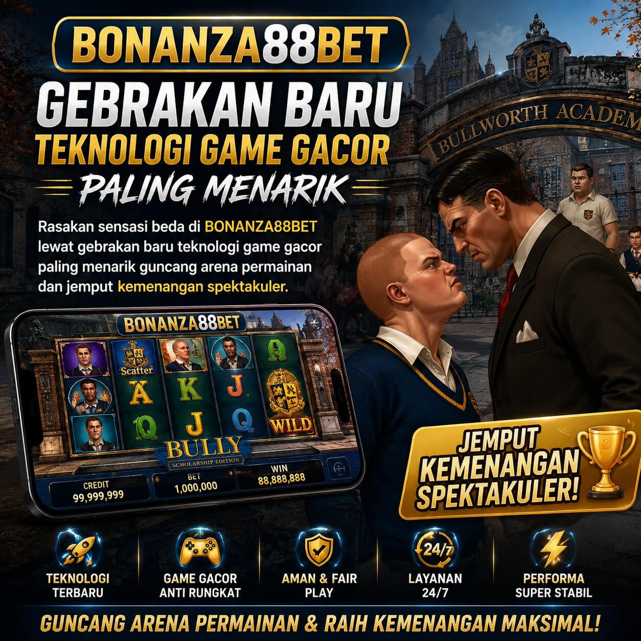 Galeri foto BONANZA88BET: Standar Proteksi Akun Tinggi & Terpercaya di Jakarta